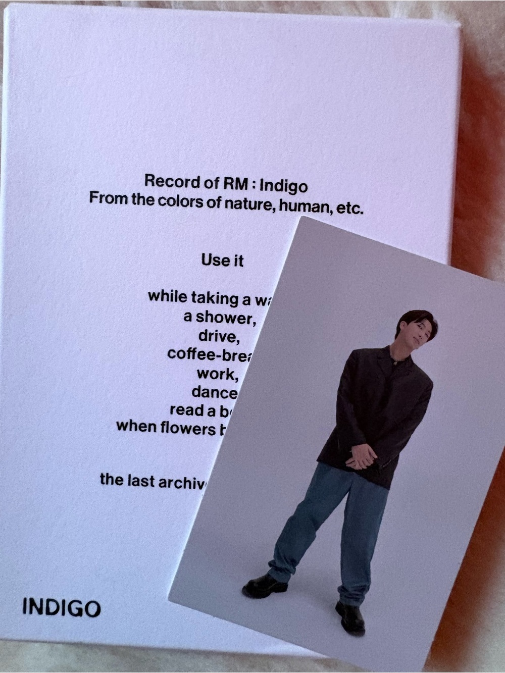 BTS RM INDIGO Album - WEVERSE Album Version - All Inclusions